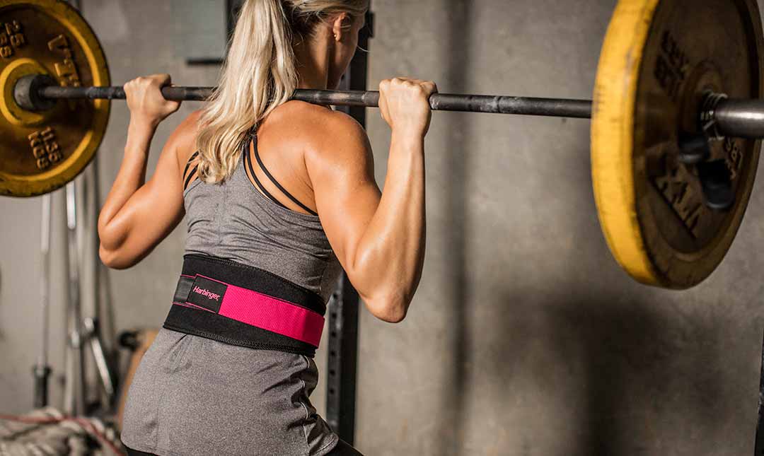Harbinger 5" Women Foam Core Belt - Black/Pink