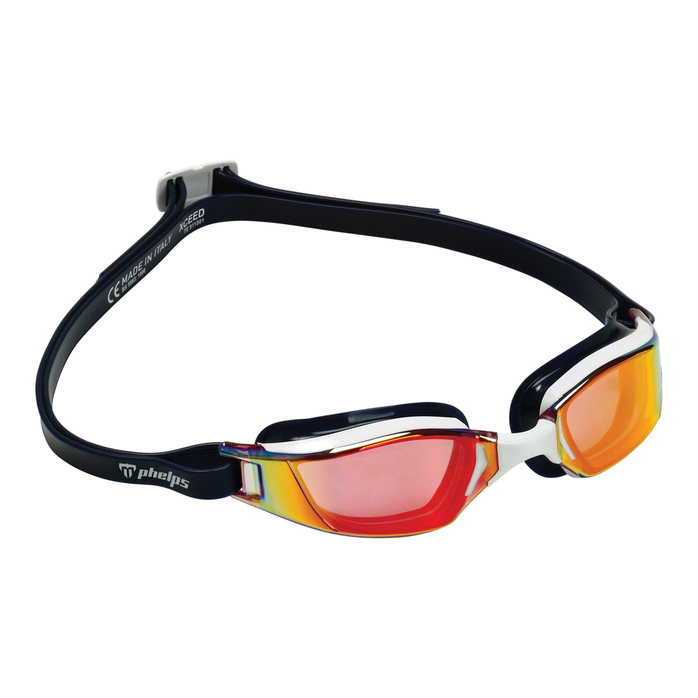 Aqua Sphere Xceed -White/Blue:Red Titanium Mirror - EP1310940LMR