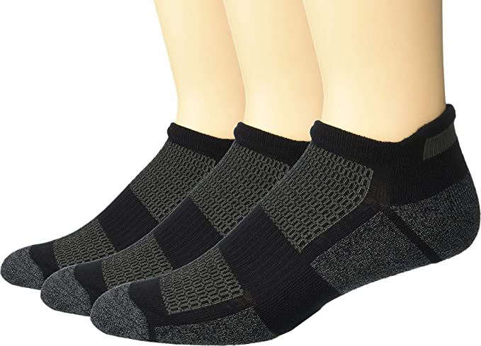 SOFSOLE Men's Bamboo Multi Sports Cushion Low Cut Socks 3pairs - Marl Black