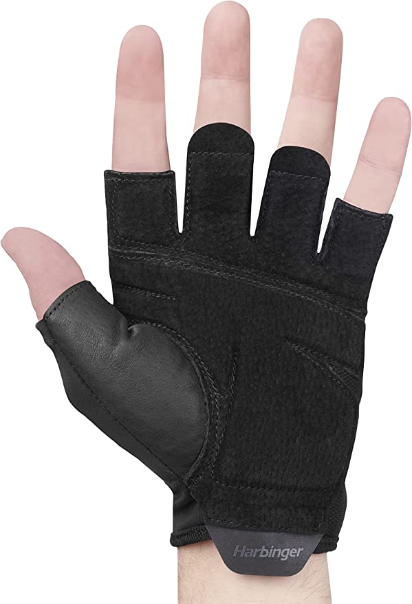 Harbinger Unisex's Training Grip Gloves 2.0 - Black