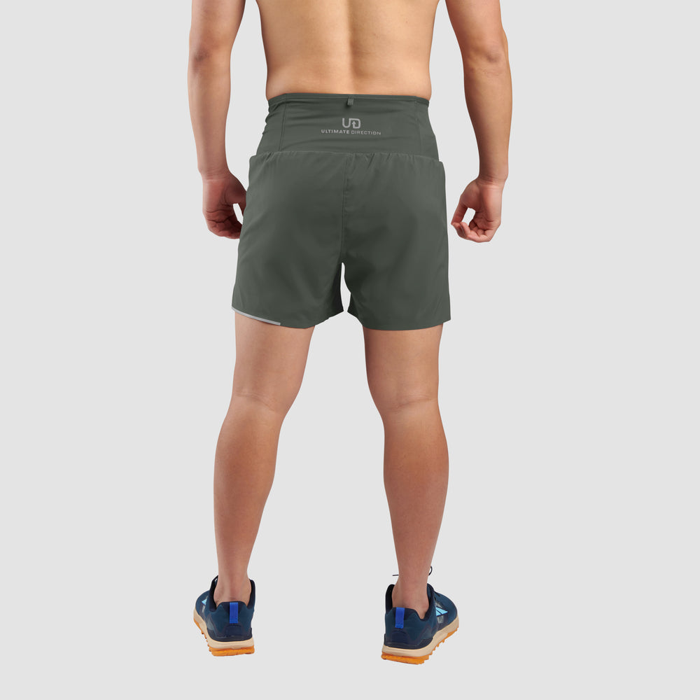 Ultimate Direction Men's Velum Short 5" - Dark Camo Green