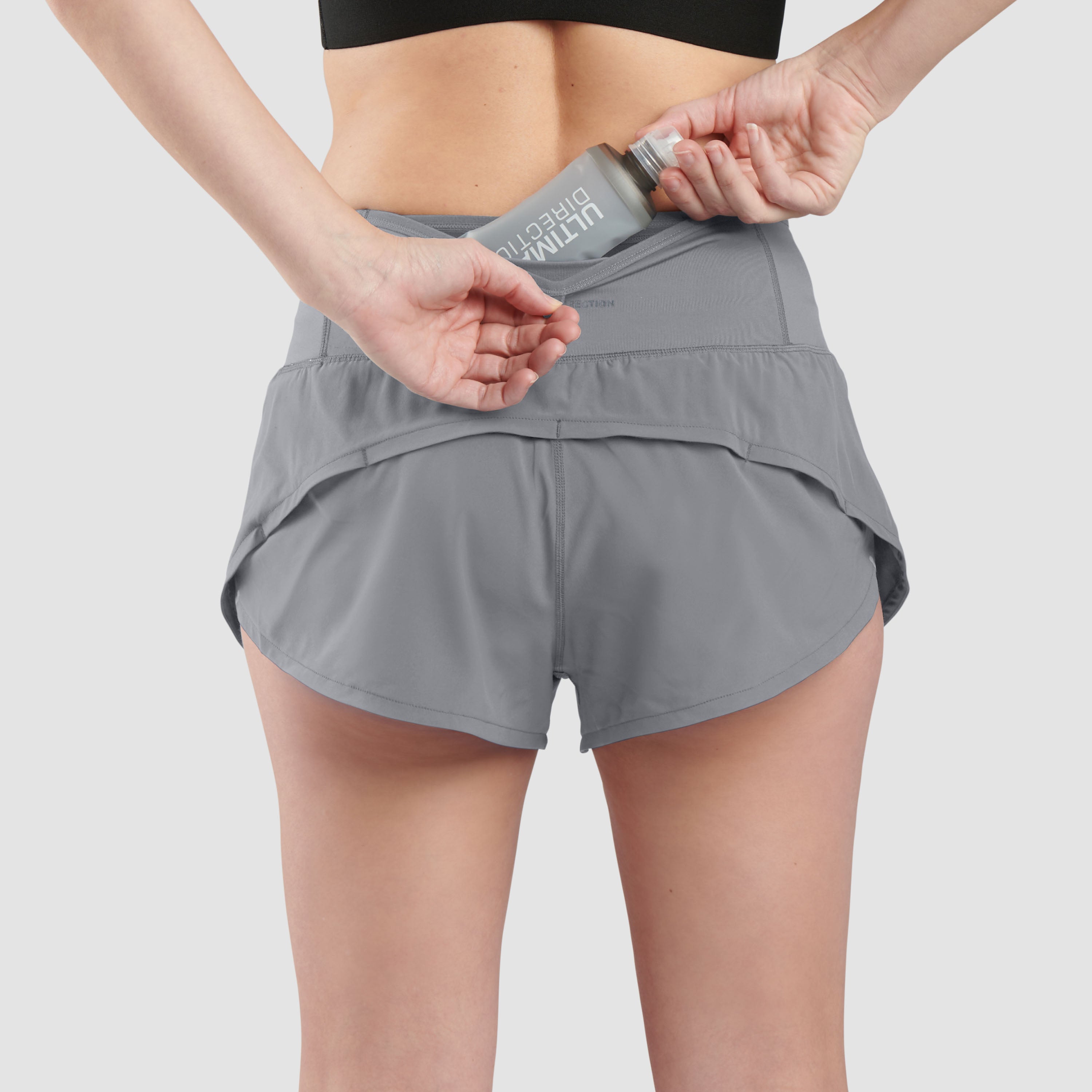 Ultimate Direction Women's Velum Short 2.5"- Gray