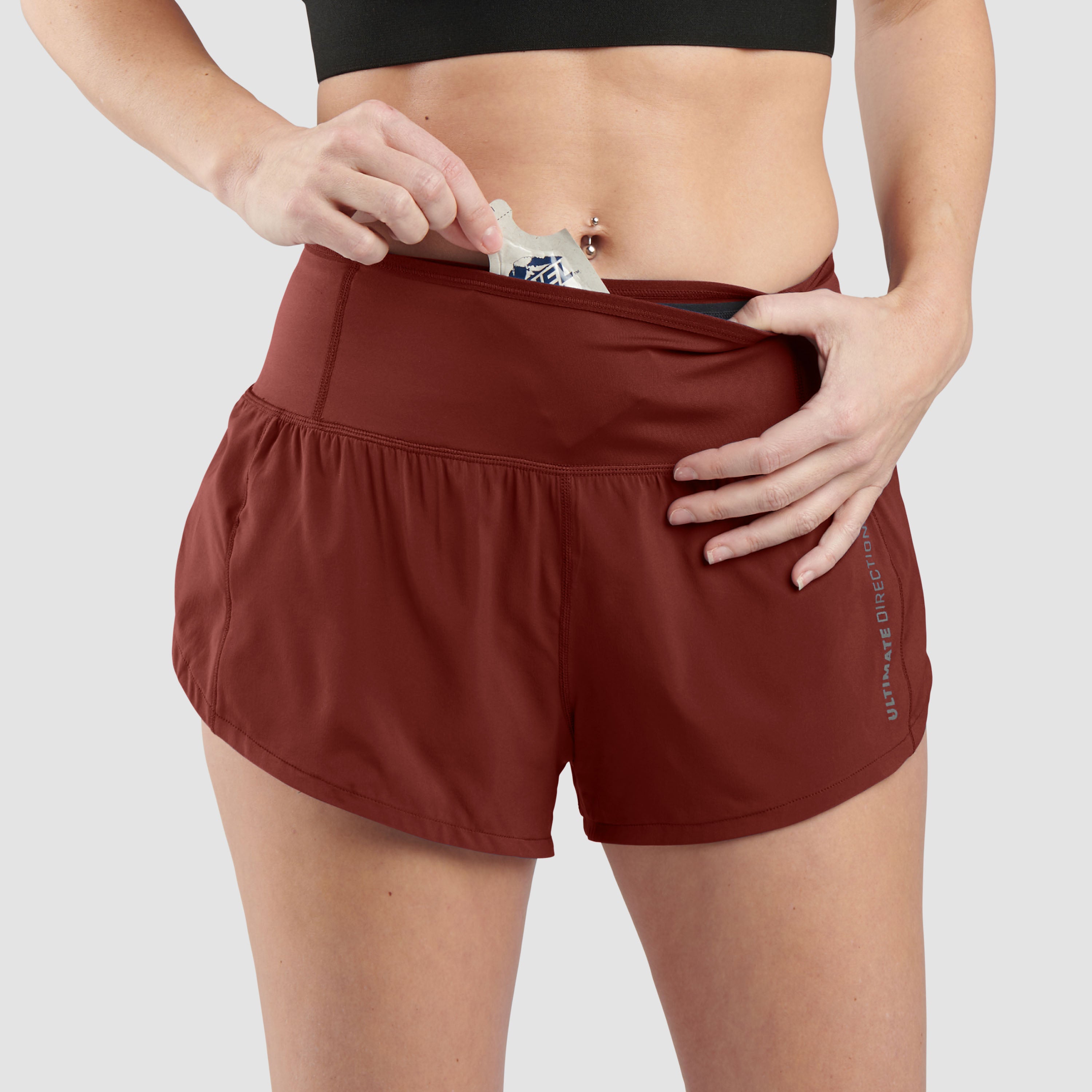 Ultimate Direction Women's Velum Short 2.5"- Rust