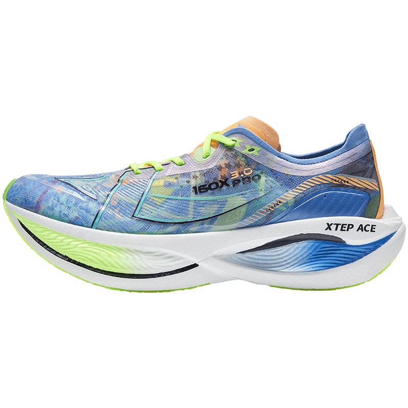 Xtep Men's 160X3.0 Pro - Sunlight Blue/Aurora Green