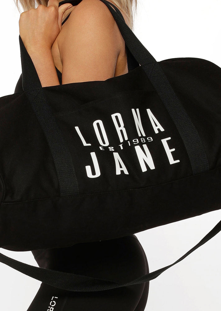 Lorna Jane LJ Heritage Canvas Duffle Bag - Black