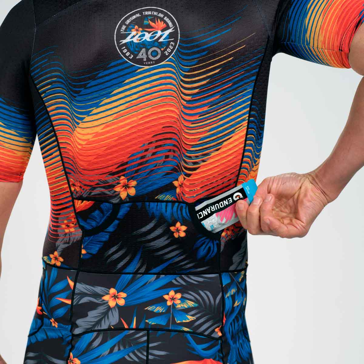 ZOOT Men's Tri Full Zip Racesuit (SET-IN) - 40 Years