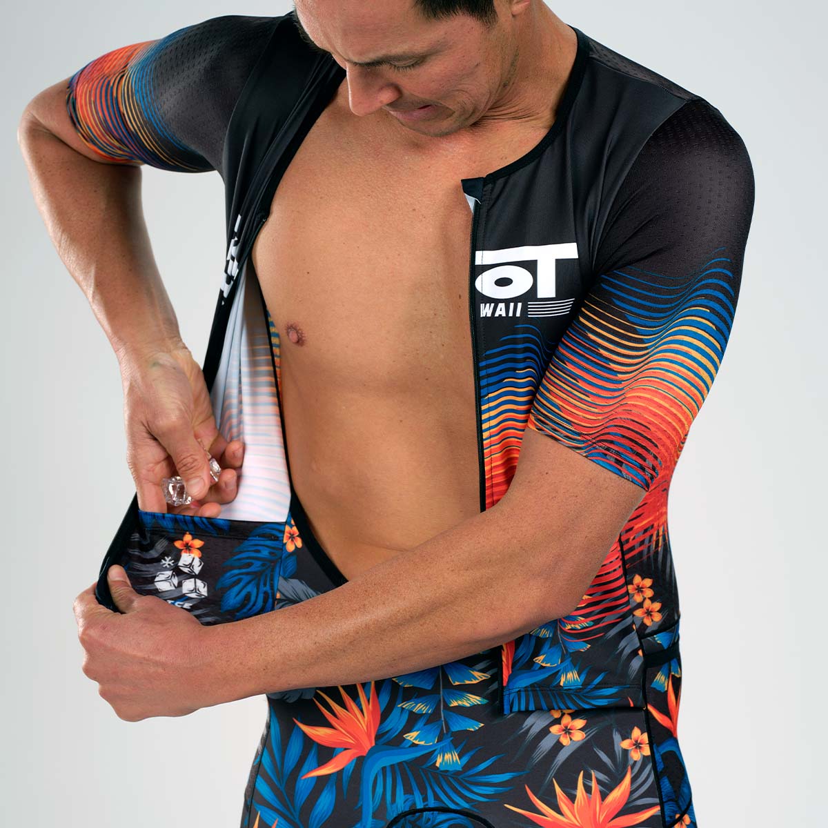 ZOOT Men's Tri Full Zip Racesuit (SET-IN) - 40 Years