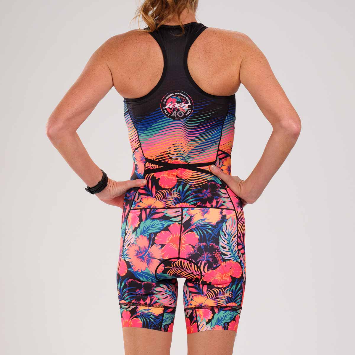 ZOOT Women's Tri Racesuit (NO BRA, OPEN FRONT) - 40 Years