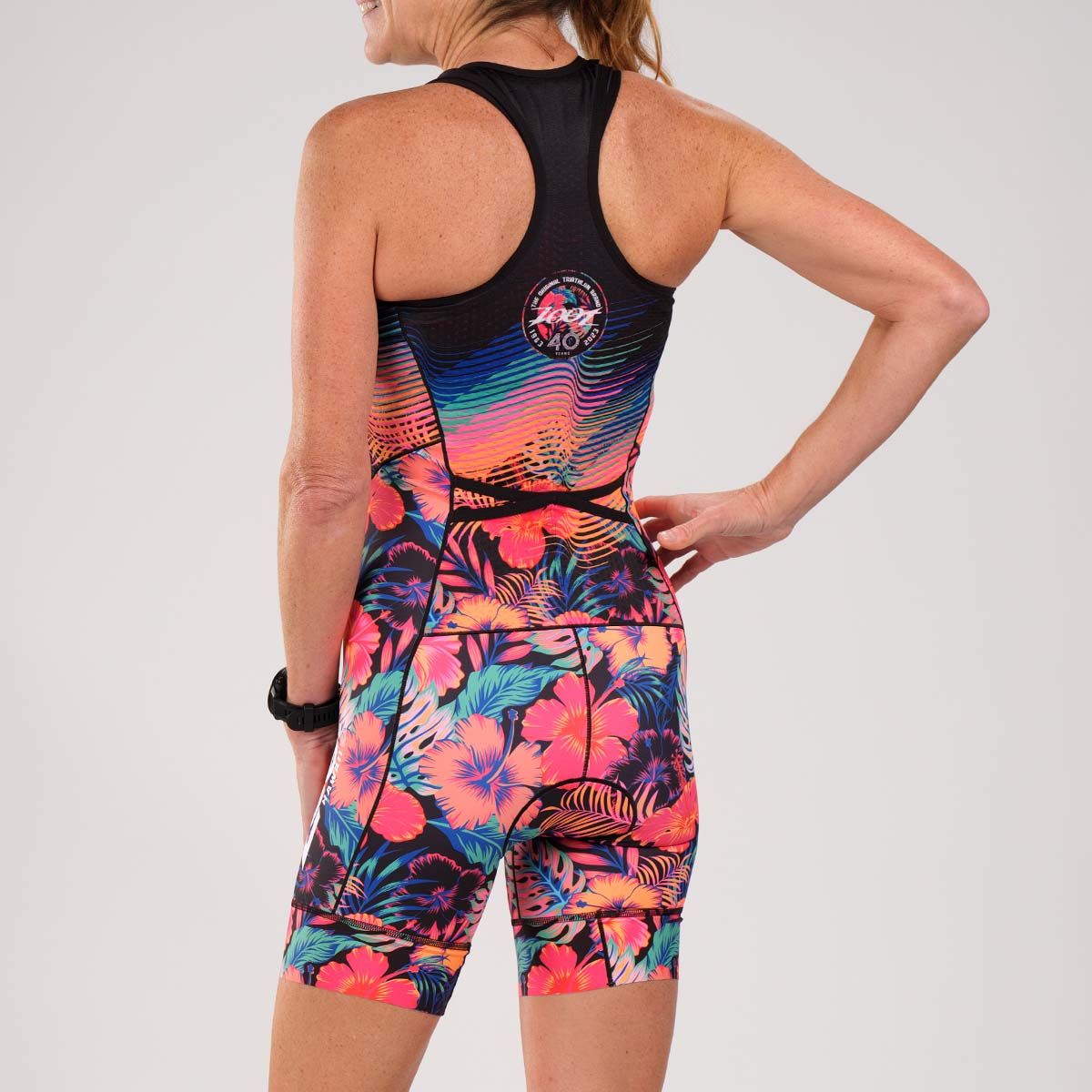 ZOOT Women's Tri Racesuit (NO BRA, OPEN FRONT) - 40 Years