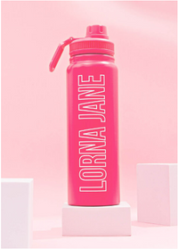 Lorna Jane LJ Insulated Drink Bottle - Babin Pink