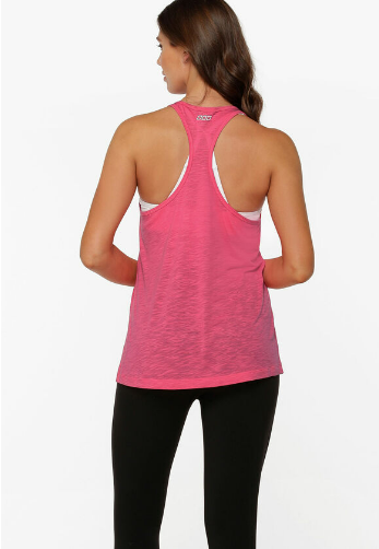 Lorna Jane Slouchy Gym Tank - Babin Pink
