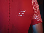 Compressport Men's Racing SS Tshirt - Red/White