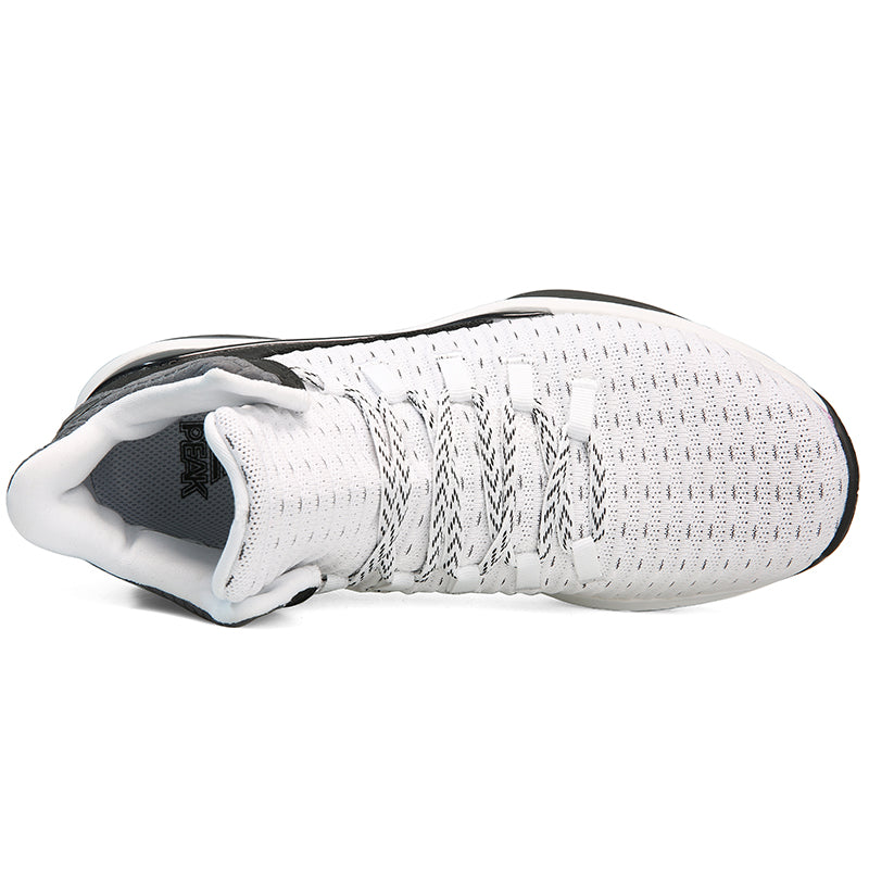 PEAK Men's Basketball Shoes - White/Black DA920001