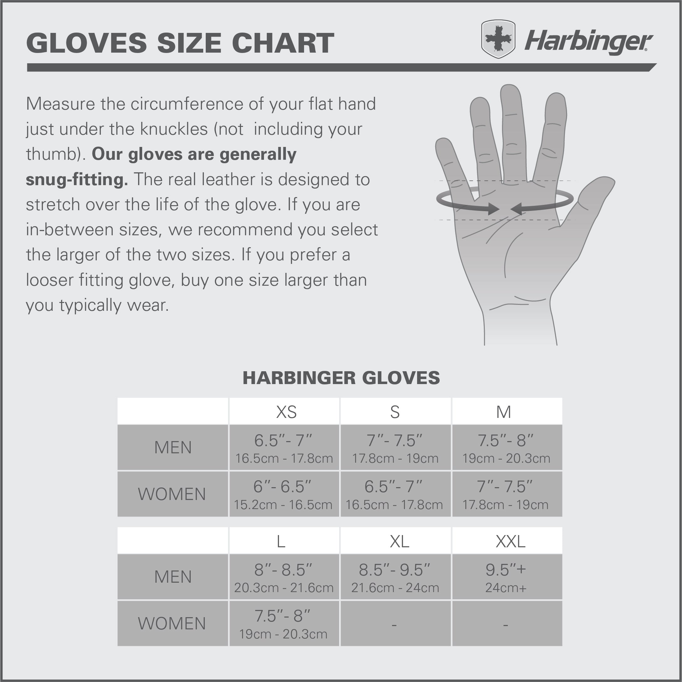 Harbinger Men Training Grip Gloves - Black / Blue