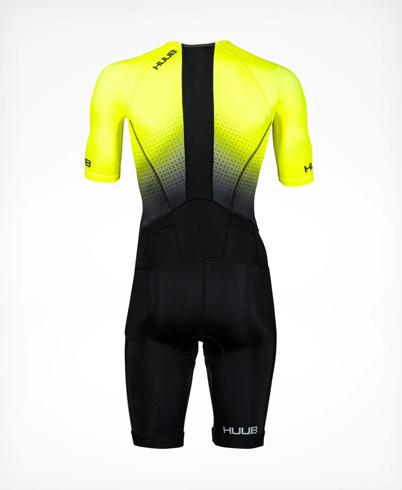 Huub Men's Commit Long Course Suit - Black/Fluo Yellow