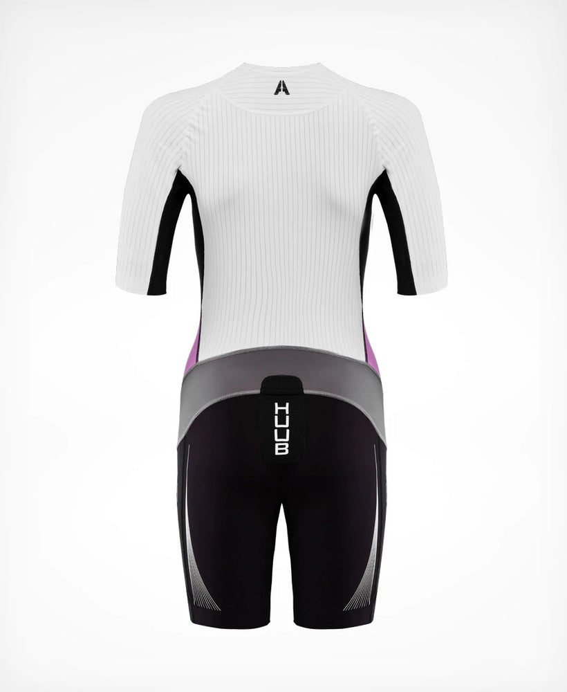 Huub Women's Anemoi Aero Tri Suit - Black/White/Pink
