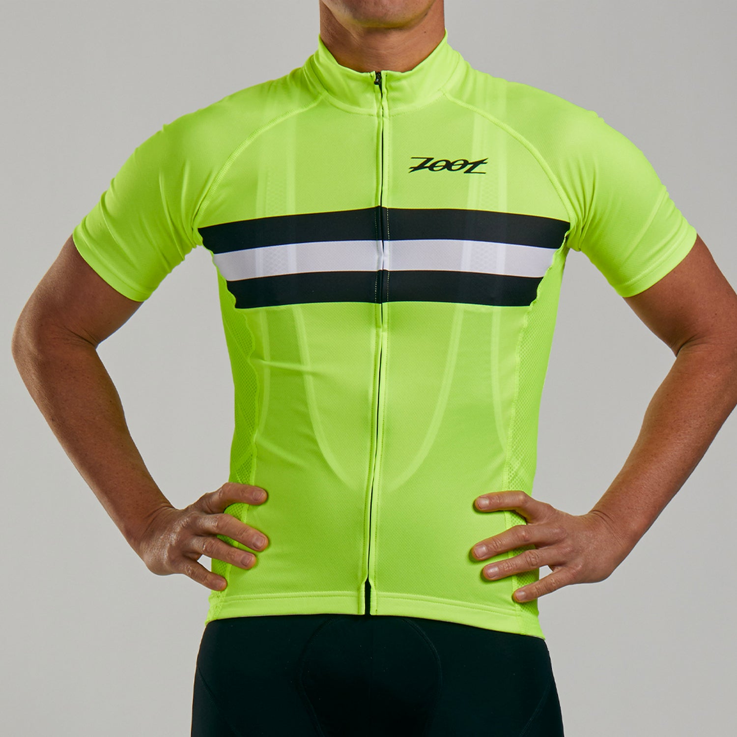 ZOOT MEN'S CYCLE CORE JERSEY - SAFETY YELLOW