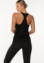 Lorna Jane Slouchy Gym Tank - Black