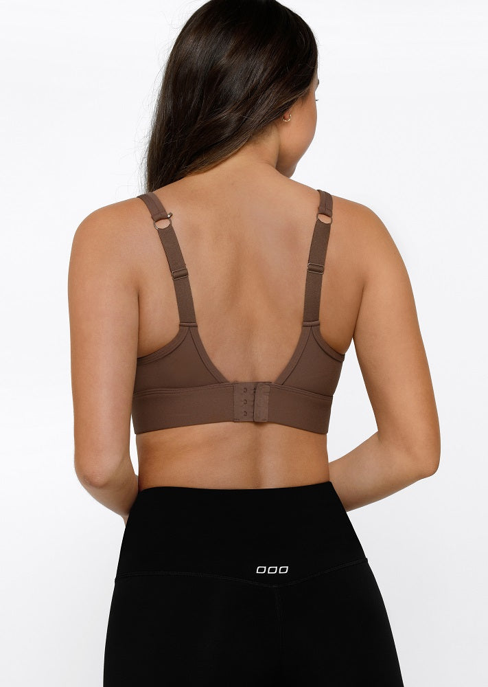 Lorna Jane Amy Maximum Support Sports Bra - Chocolate