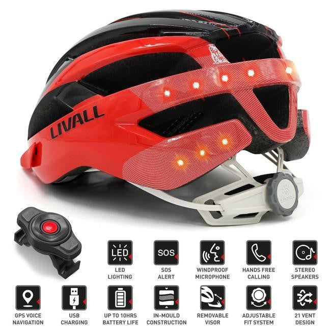LIVALL MTI NEO Smart Cycling Helmet - Black/Grey