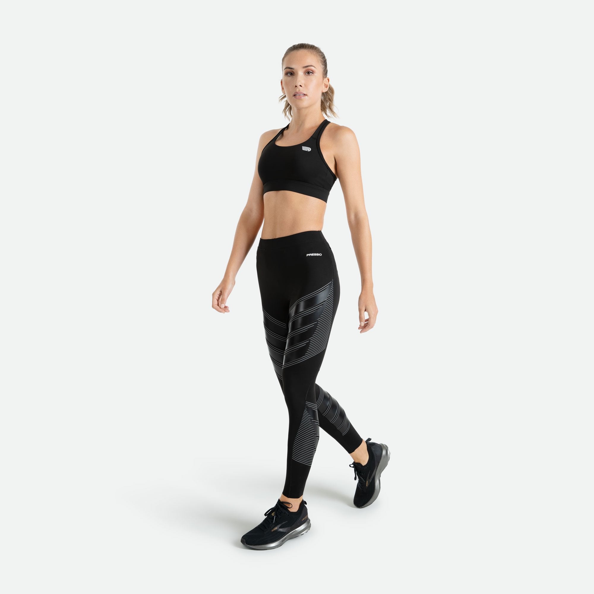 Pressio Women's Power Run Compression Tight | Low Rise
