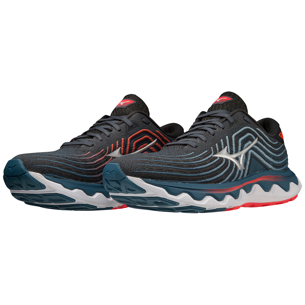 Mizuno Men's Wave Horizon 6 - Black Oyster/Nimbus Cloud/Soleil