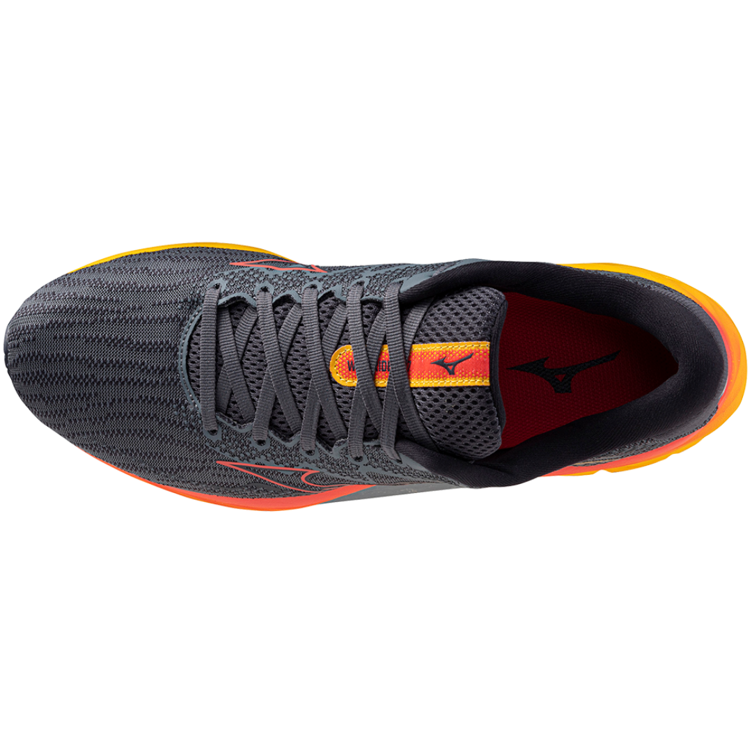 Mizuno Men's Wave Rider 27 - Turbulence/Cayenne/Citrus