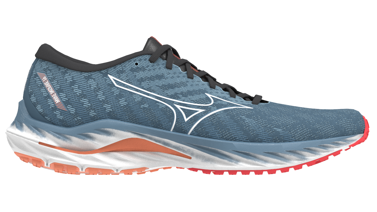 Mizuno Men's Wave Inspire 19 - Provincial Blue/White/Light Orange