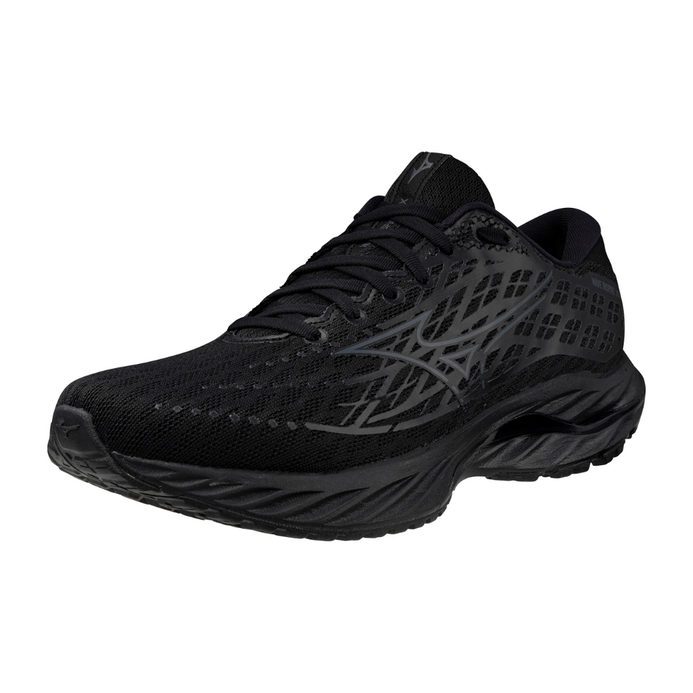 Mizuno black trainers on sale