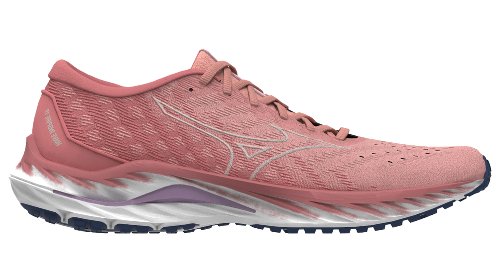 Mizuno Women s Wave Inspire 19 SSW Peach Bud Vaporous Gray Lupine