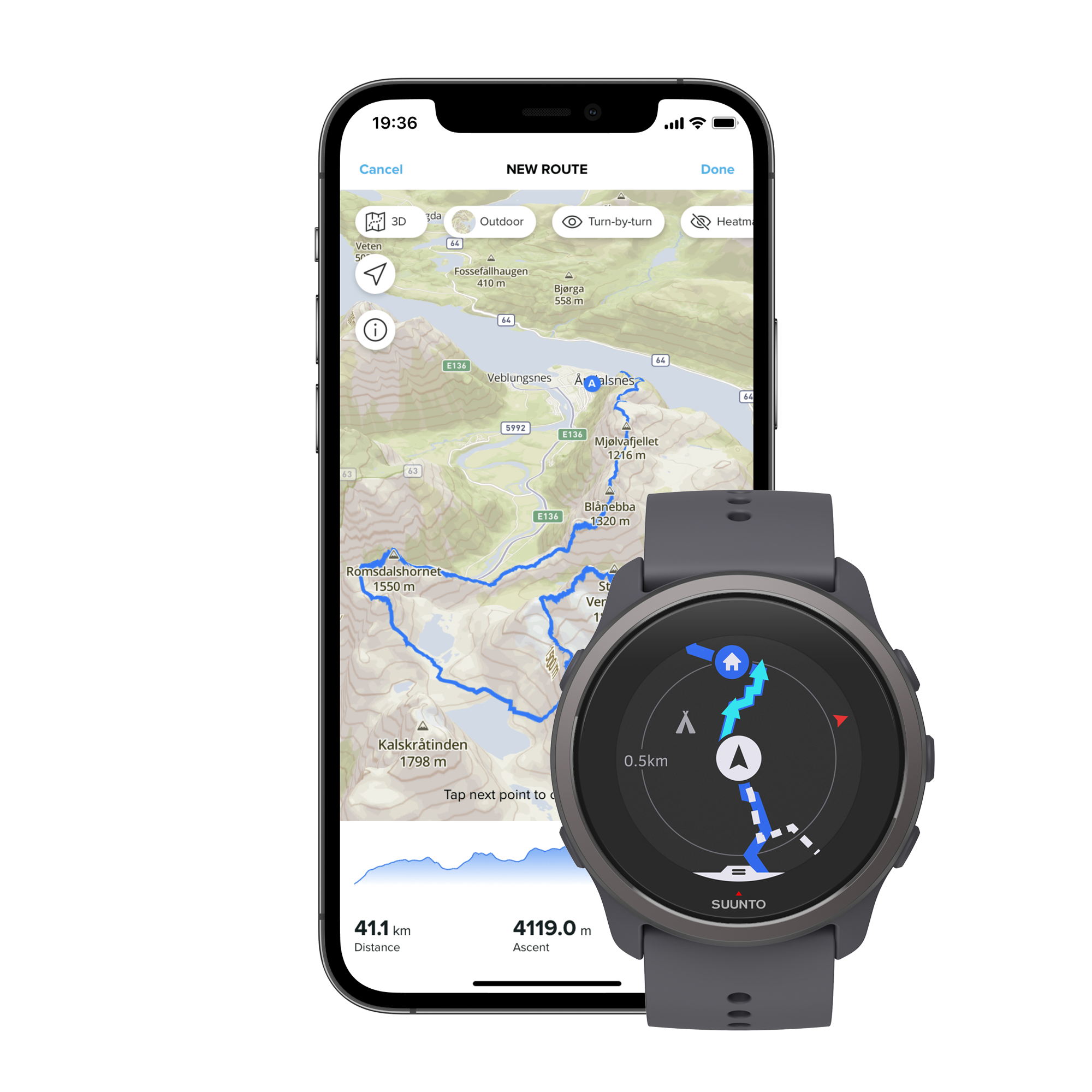 SUUNTO 5 PEAK ZH  - Dark Heather ( SS050750000 )