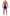 SKINS Men's Compression Half Tights 3-Series - Dot Fade Blue