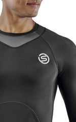 SKINS Men's Compression Long Sleeve Tops 3-Series - Black - ST00300059001