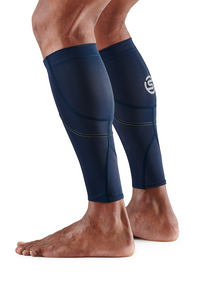 SKINS Unisex Compression MX Calf Sleeve 3-Series - Battleship