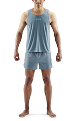 SKINS Men's Activewear Singlet 3-Series - Blue Grey