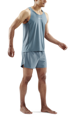 SKINS Men's Activewear Singlet 3-Series - Blue Grey
