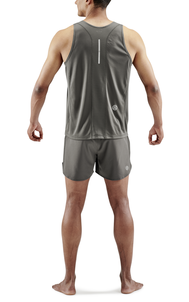 SKINS Men's Activewear Singlet 3-Series - Charcoal