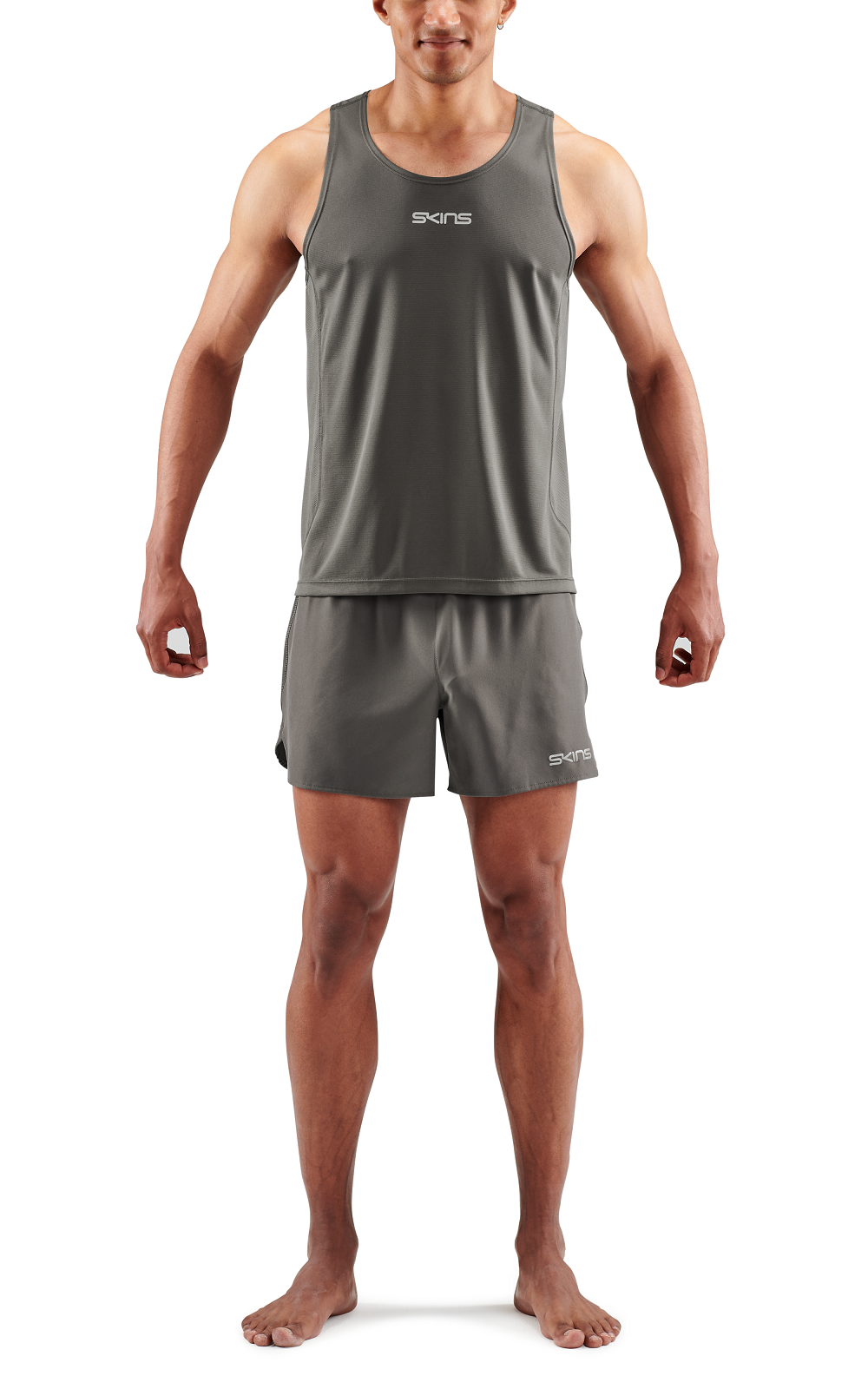 SKINS Men's Activewear Singlet 3-Series - Charcoal