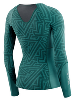 Skins Women's Compression Long Sleeve Tops 3-Series - Lt. Teal Angle