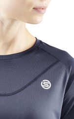SKINS Women's Activewear Short sleeve Top 3-Series - Navy Blue
