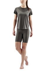 SKINS Women's Activewear Short Sleeve Top 3-Series - Charcoal