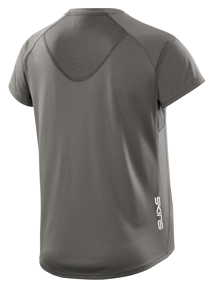 SKINS Women's Activewear Short Sleeve Top 3-Series - Charcoal