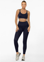 Lorna Jane Lotus No Chafe Cool Touch Ankle Biter Leggings - French Navy