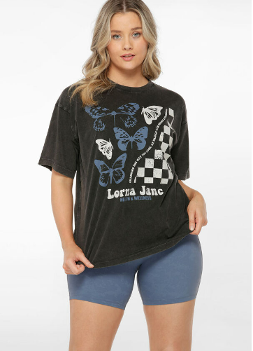 Lorna jane 2025 denim shorts