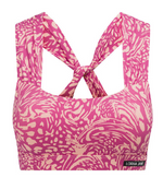 Lorna Jane Twist It Sports Bra - Hyper Abstract Print