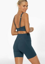 Lorna Jane Piper Recycled Sports Bra - Pale Indigo