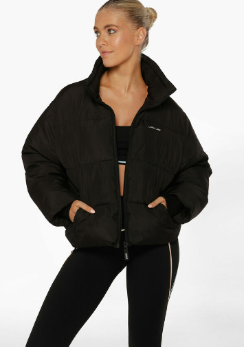 Lorna Jane Keep Toasty Puffer Jacket Black Key Power Sports