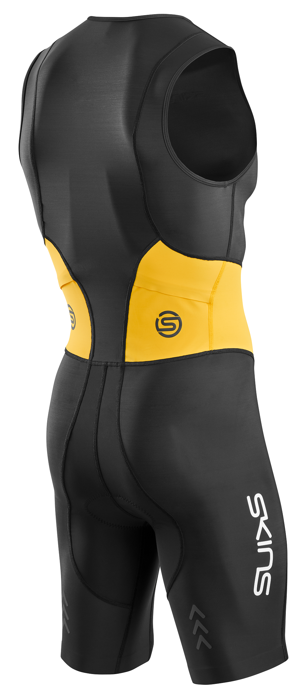 Skins Men's TRI Brand S/L Tri Suit - Black/Zest – Key Power Sports Skins Men's TRI Brand S/L Tri Suit - Black/Zest – Key Power Sports