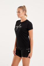 Uglow Women's Tee Super Light Recycled poly dyed - Black