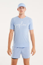 Uglow Men's Tee Super Light Recycle poly dyed - Serenity